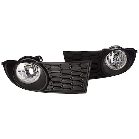 Winjet Fog Light - Clear Wiring Kit Included CFWJ-0607-C